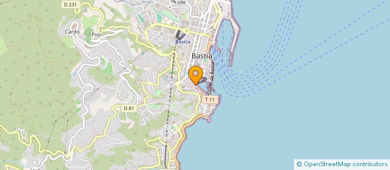 localisation de l'entreprise MONSIEUR JEAN COLLARI  BASTIA