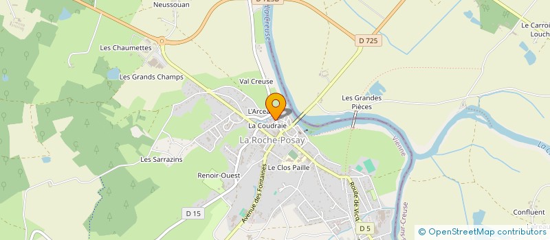 localisation de l'entreprise MONSIEUR JEAN COLLET  LA ROCHE-POSAY