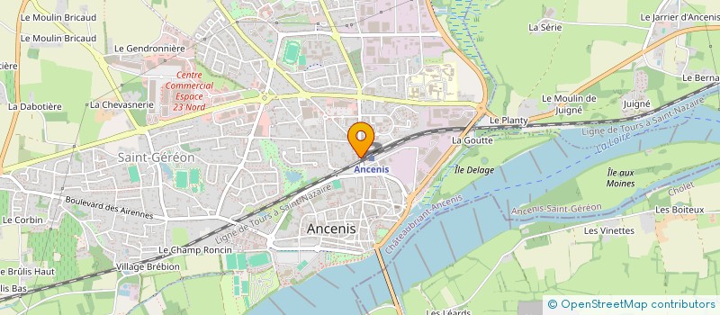 localisation de l'entreprise MONSIEUR JEAN COLOMBANI  ANCENIS-SAINT-GEREON