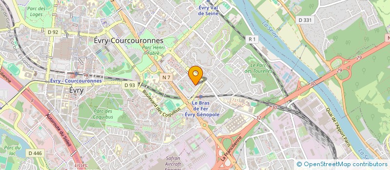 localisation de l'entreprise MONSIEUR JEAN COMBES  EVRY-COURCOURONNES