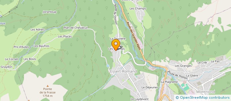 localisation de l'entreprise MONSIEUR JEAN COMBET  ESSERT-ROMAND