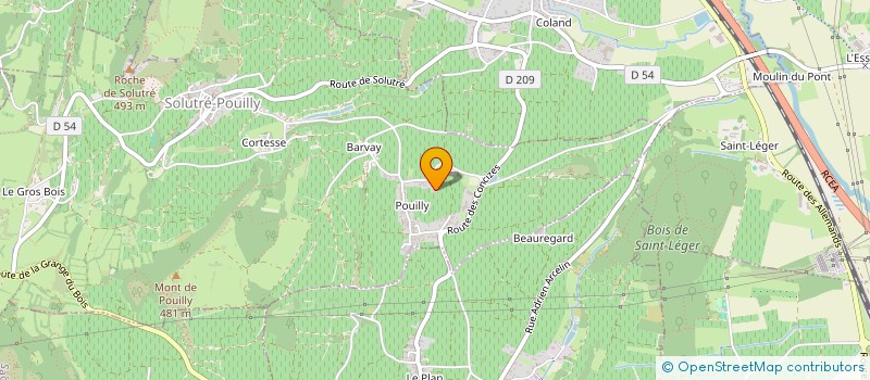 localisation de l'entreprise MONSIEUR JEAN COMBIER  SOLUTRE-POUILLY