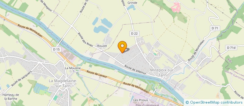 localisation de l'entreprise MONSIEUR JEAN COMET à MIREPOIX-SUR-TARN