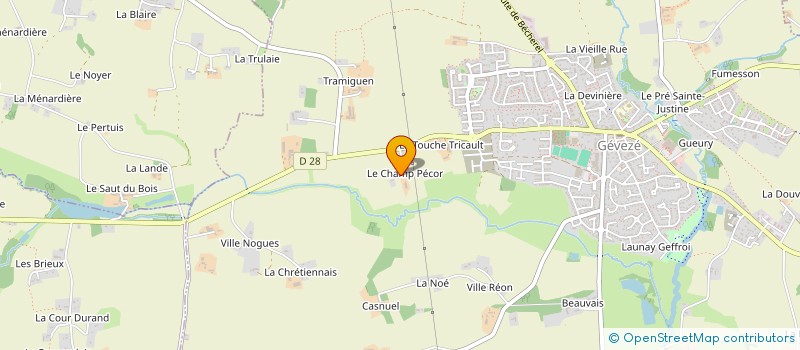 localisation de l'entreprise MONSIEUR JEAN COMMUNIER à GEVEZE