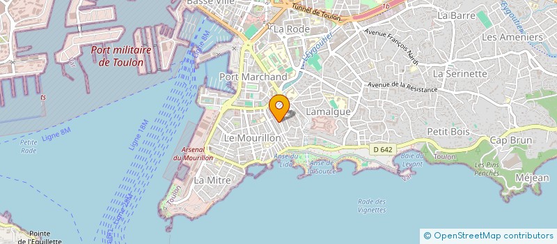 localisation de l'entreprise MONSIEUR JEAN COMPINGT  TOULON