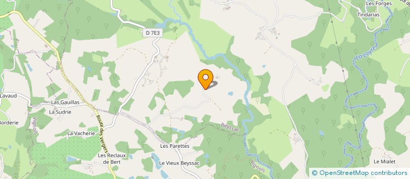 localisation de l'entreprise MONSIEUR JEAN CONJEAUD  BEYSSAC