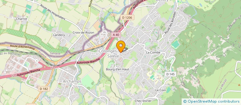 localisation de l'entreprise MONSIEUR JEAN CONTERIO  COLLONGES-SOUS-SALEVE