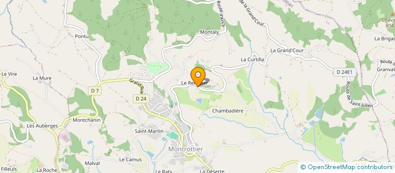 localisation de l'entreprise MONSIEUR JEAN COQUARD  MONTROTTIER