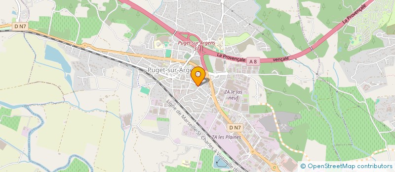 localisation de l'entreprise MONSIEUR JEAN CORBELLINI  PUGET-SUR-ARGENS