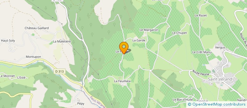 localisation de l'entreprise MONSIEUR JEAN CORBIGNOT  SAINT VERAND