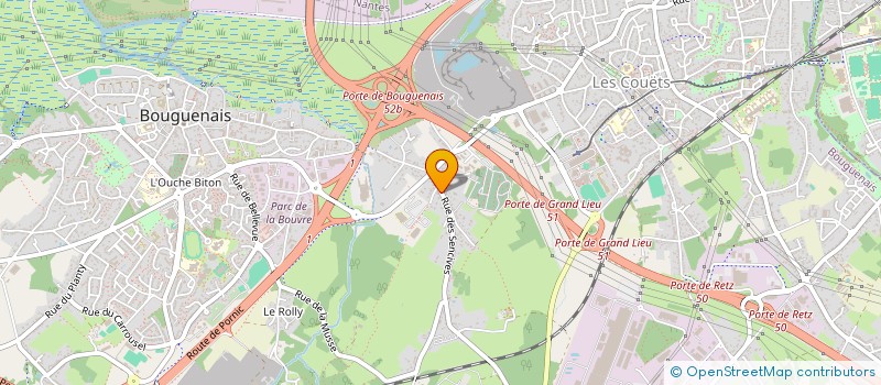 localisation de l'entreprise MONSIEUR JEAN CORBINEAU  BOUGUENAIS