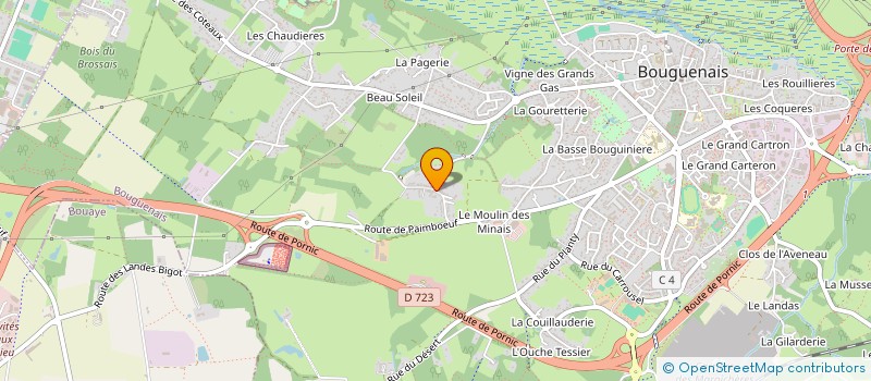 localisation de l'entreprise MONSIEUR JEAN CORBINEAU  BOUGUENAIS