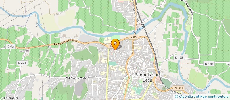 localisation de l'entreprise MONSIEUR JEAN CORDELLE  BAGNOLS-SUR-CEZE