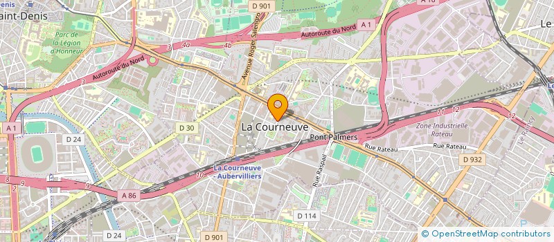 localisation de l'entreprise MONSIEUR JEAN CORDIER à LA COURNEUVE