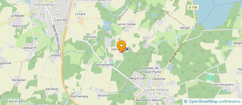 localisation de l'entreprise MONSIEUR JEAN CORDROCH  PLOUHINEC