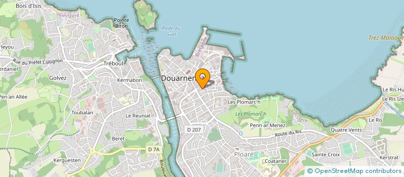 localisation de l'entreprise MONSIEUR JEAN CORNEC  DOUARNENEZ