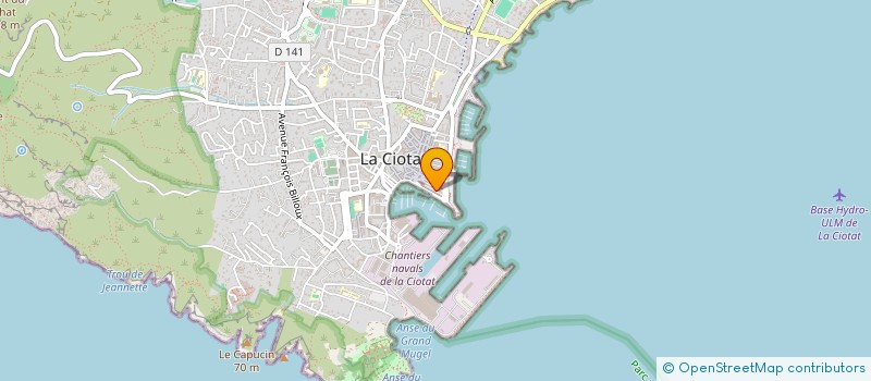 localisation de l'entreprise MONSIEUR JEAN CORNET  LA CIOTAT