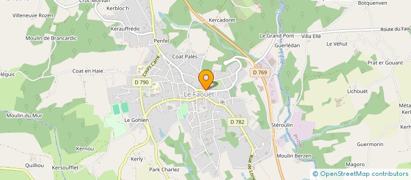 localisation de l'entreprise MONSIEUR JEAN CORNIC  LE FAOUET