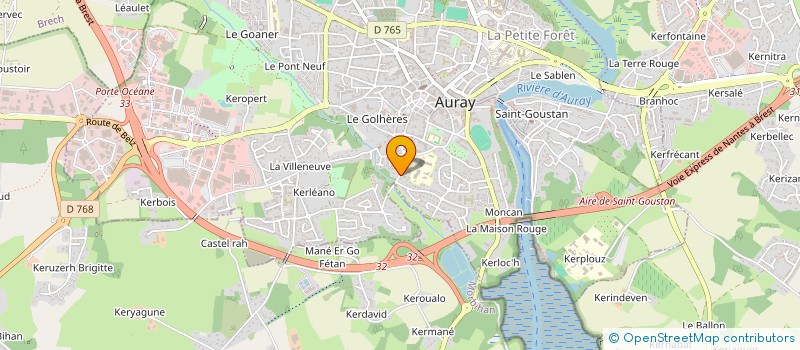 localisation de l'entreprise MONSIEUR JEAN COROUGE à AURAY