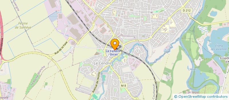 localisation de l'entreprise MONSIEUR JEAN CORREE  LE CENDRE