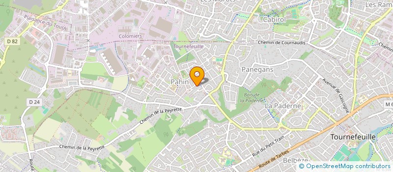 localisation de l'entreprise MONSIEUR JEAN CORREIA FERREIRA  TOURNEFEUILLE