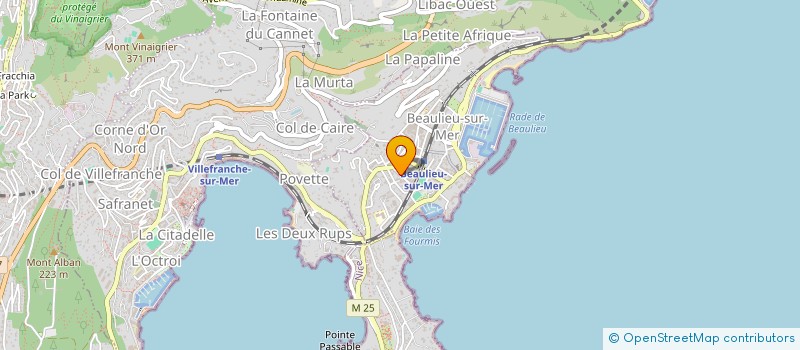 localisation de l'entreprise MONSIEUR JEAN CORUZZI à BEAULIEU-SUR-MER