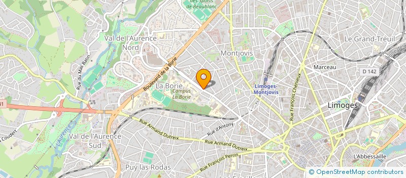 localisation de l'entreprise MONSIEUR JEAN CORVAISIER à LIMOGES