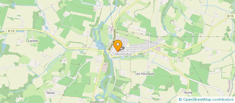 localisation de l'entreprise MONSIEUR JEAN COSSON  CASTELNAU D'AUZAN LABARRERE