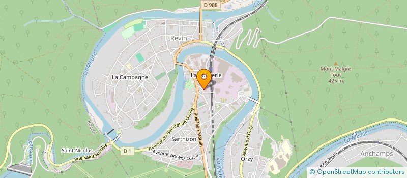 localisation de l'entreprise MONSIEUR JEAN COSTAGANNA  REVIN