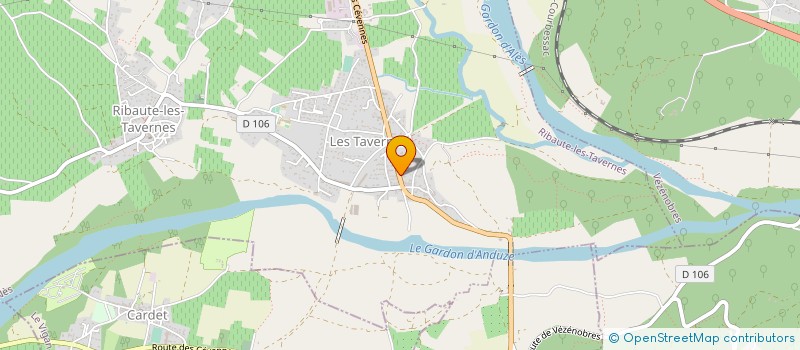 localisation de l'entreprise MONSIEUR JEAN COSTE  RIBAUTE-LES-TAVERNES