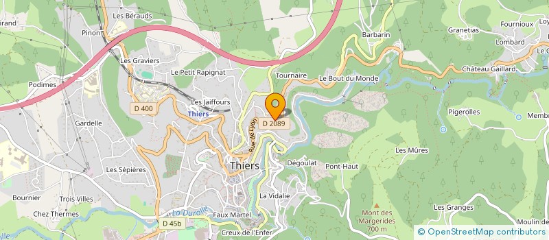 localisation de l'entreprise MONSIEUR JEAN COSTES à THIERS