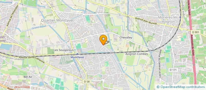 localisation de l'entreprise MONSIEUR JEAN COTRELLE  AVIGNON