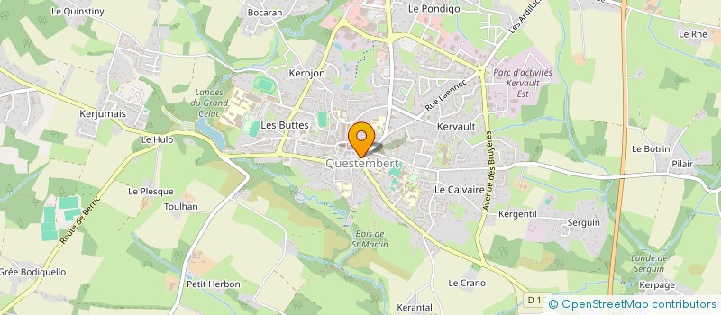 localisation de l'entreprise MONSIEUR JEAN COTTERET  QUESTEMBERT