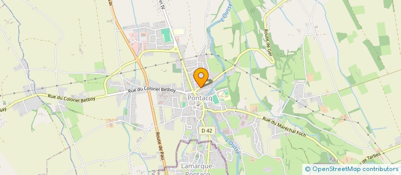 localisation de l'entreprise MONSIEUR JEAN COUCHIES  PONTACQ