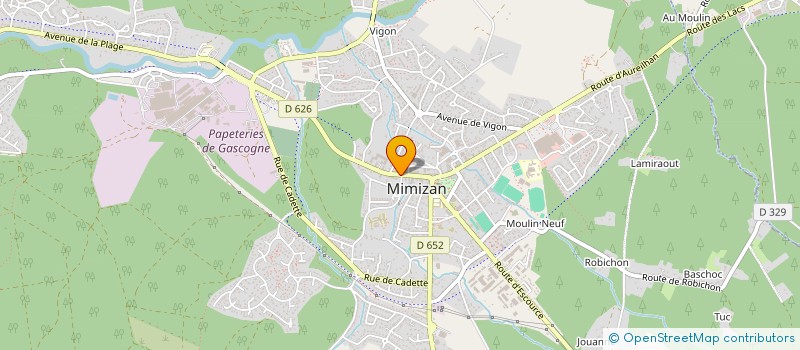 localisation de l'entreprise MONSIEUR JEAN COUDERC  MIMIZAN