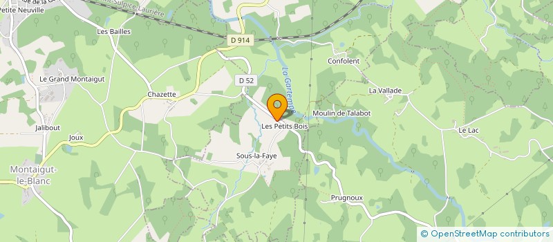 localisation de l'entreprise MONSIEUR JEAN COUDOIN à SAINT-SILVAIN-MONTAIGUT