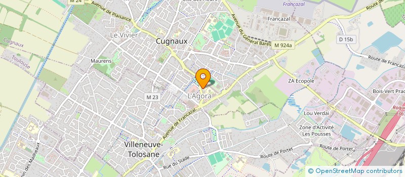 localisation de l'entreprise MONSIEUR JEAN COUDOUY à CUGNAUX