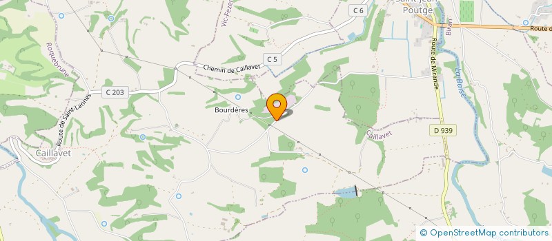 localisation de l'entreprise MONSIEUR JEAN COUDRE  CAILLAVET