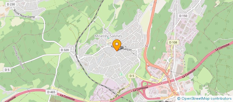 localisation de l'entreprise MONSIEUR JEAN COULON  MISEREY-SALINES