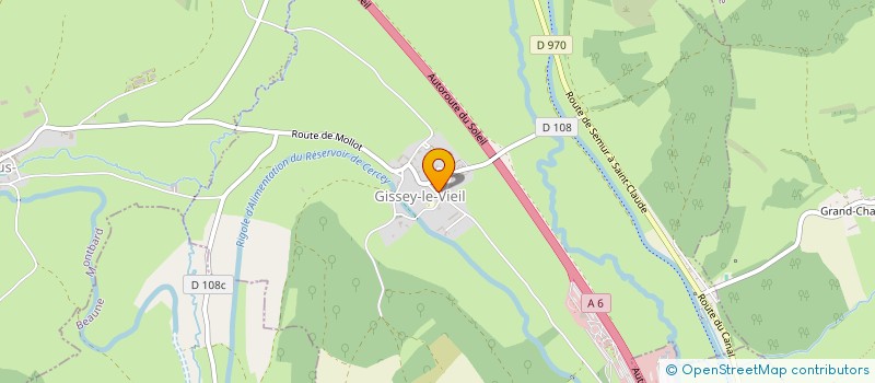 localisation de l'entreprise MONSIEUR JEAN COULON  GISSEY-LE-VIEIL