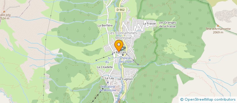 localisation de l'entreprise MONSIEUR JEAN COULOT à LES CONTAMINES-MONTJOIE