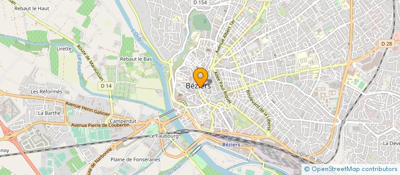 localisation de l'entreprise MONSIEUR JEAN COULOUMA à BEZIERS