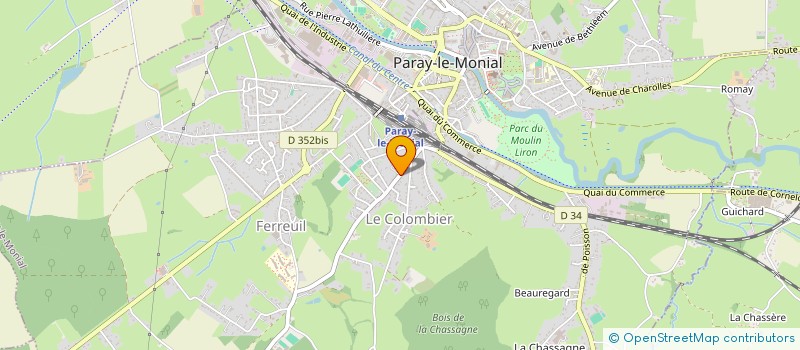 localisation de l'entreprise MONSIEUR JEAN COULPIER  PARAY-LE-MONIAL