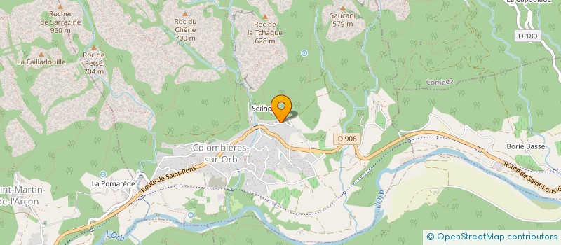 localisation de l'entreprise MONSIEUR JEAN COUPIAC à COLOMBIERES-SUR-ORB