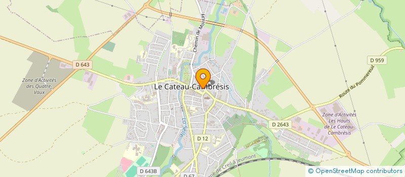 localisation de l'entreprise MONSIEUR JEAN COUPRIE à LE CATEAU-CAMBRESIS
