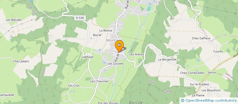 localisation de l'entreprise MONSIEUR JEAN COURANT à YOUX