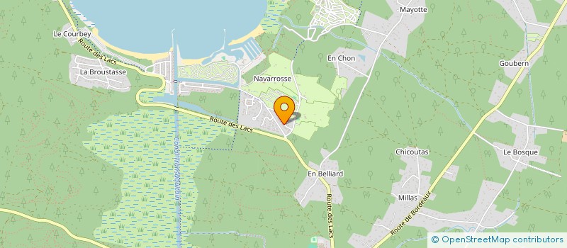 localisation de l'entreprise MONSIEUR JEAN COURBE  BISCARROSSE