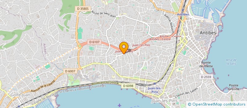 localisation de l'entreprise MONSIEUR JEAN COURBIS à ANTIBES