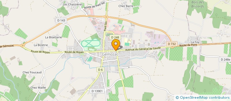 localisation de l'entreprise MONSIEUR JEAN COURCOUL  GEMOZAC