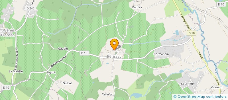 localisation de l'entreprise MONSIEUR JEAN COUREAU  PEUJARD